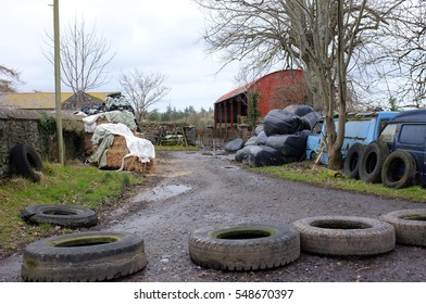 A Cattle Farm Yard In Ireland