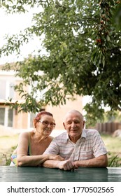 CAUCASIAN Couple Of Silent Generation In Their 80s. Happy Senior Healthy Man And Woman