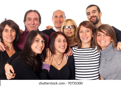 Caucasian Family, Group Of People