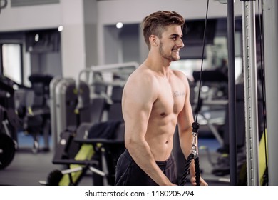 Naked guys exercising