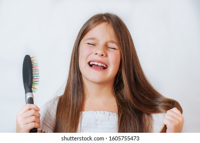 Little Girl Face Portrait Girl Child Stock Photo 1605755992 