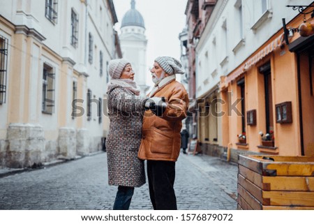 Similar – Image, Stock Photo Twins look at postcards