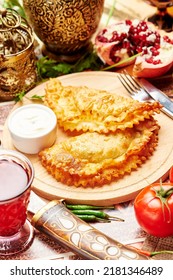 Caucasian Pasties With Meat In Local Flavor