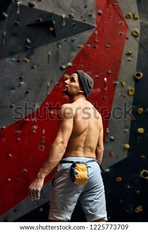 rock climbing in harness naked Anal ange venus