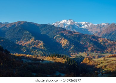 The Caucasus mountains in Svaneti. Beautiful mountain landscape. Georgia. Travel. - Shutterstock ID 1407268277