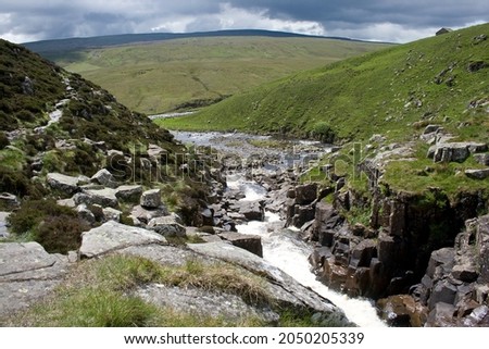 Cauldron Snout- view from the top of the water fall, Teesdale