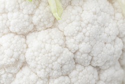 Cauliflower Macro. Cauliflower Close Up Texture.