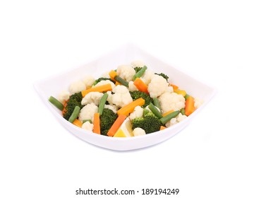 Cauliflower Salad Isolated On White Background Stock Photo 189194249 ...