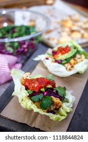 Cauliflower Tacos With Salsa And Avocado 