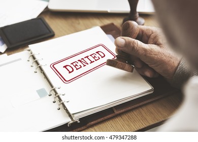 Caution Denied Pending Rejected Secret Warning Concept - Shutterstock ID 479347288