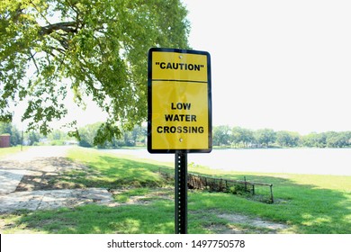 Caution Sign Canton Texas USA September 6 2019