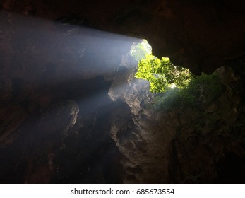 In the cave