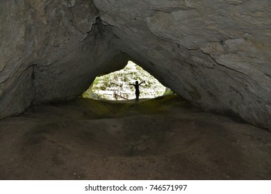 in cave