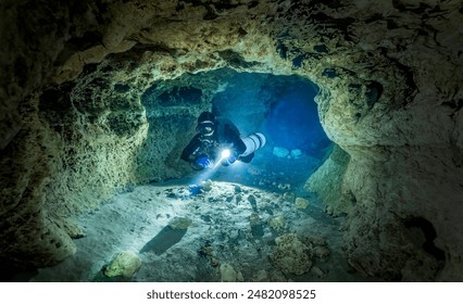 Cave Diving in Devil's Spring System, Florida