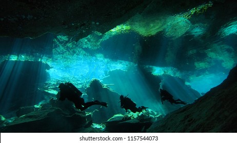 Cave Diving In Mexico