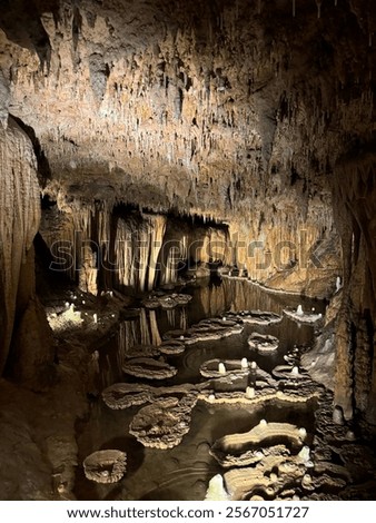 Cave formations inside Onondaga Cave