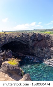 Cave On Easter Island Polynesia