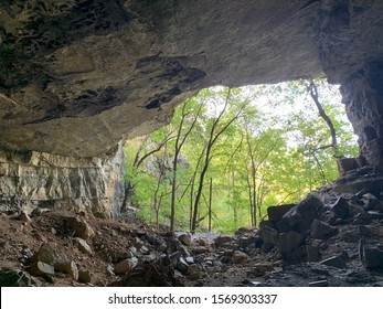 Cave Opening In Appalachian Mountains