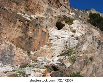 Cave at Penteli mountain Athens Greece