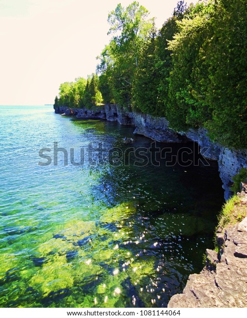 Cave Point State Park Door County Stock Photo Edit Now