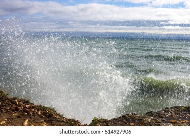 Cave Point Waves, Door County, Wisconsin