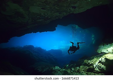 Cave Technical Diving, Sport, High Risk Of Accidents, Fear Of Caves