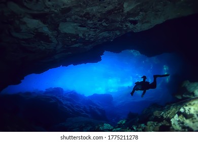 Cave Technical Diving, Sport, High Risk Of Accidents, Fear Of Caves