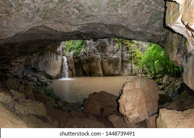 The cave and the waterfall