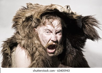 Caveman In Bear Skin