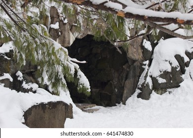 cavern under the snow