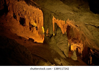 Caves Of Can Marça. Port Of San Miguel. Ibiza. Balearic Islands