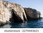 the caves of Salento coast at Santa Maria di Leuca, Apulia regio