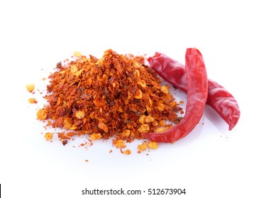 Cayenne Pepper On White