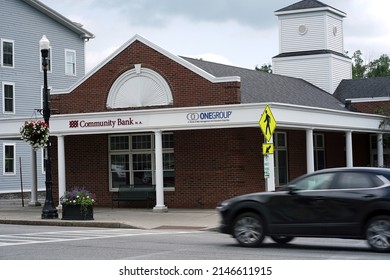 Cazenovia, NY USA.  August, 29th 2021. Community Bank 