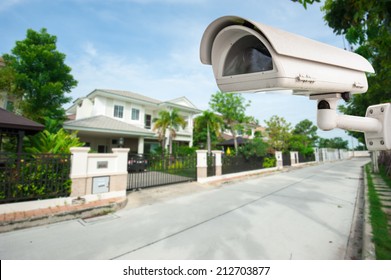 CCTV Camera with house in background
