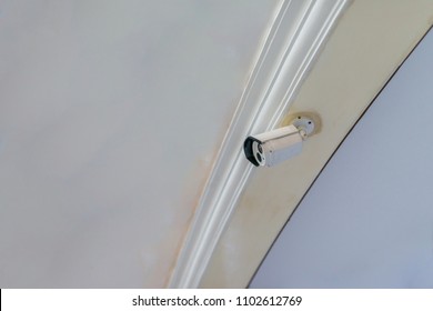 Cctv Camera Installed Building Ceiling Stock Photo 1102612769 ...