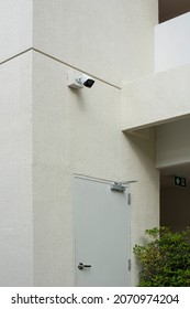 Cctv Camera Over Fire Exit Door Stock Photo 2070974204 | Shutterstock