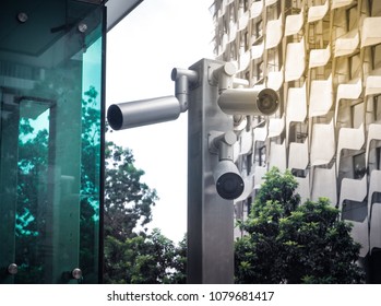 CCTV Camera Security In A City (security, Safety, Technology)