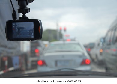 cctv camera security on the car  - Shutterstock ID 755967070
