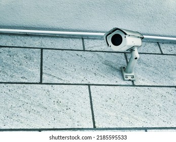 Cctv Camera Security System On Office Building