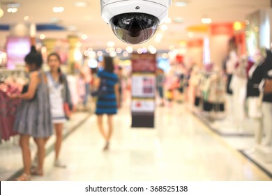 CCTV Camera Spy On The Shopping Mall.