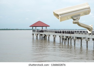 Cctv camera systems on separate poles from a technology backgrou