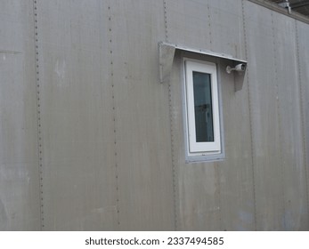 CCTV cameras are attached to the container windows.
