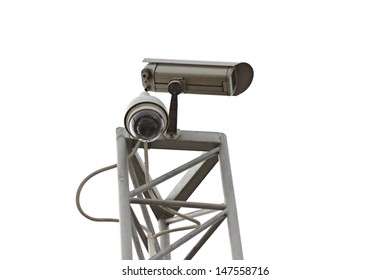 Cctv Cameras System Installed Intersection Stock Photo 147558716 ...