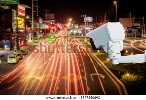 CCTV infrared camera\
new technology 4.0 signal for Checking speed of cars on high way\
street and check for safe accident on street are signal of speed\
check by CCTV system