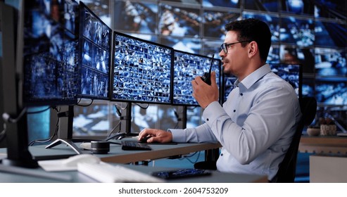 CCTV Security Camera Surveillance Using Multiple Monitors