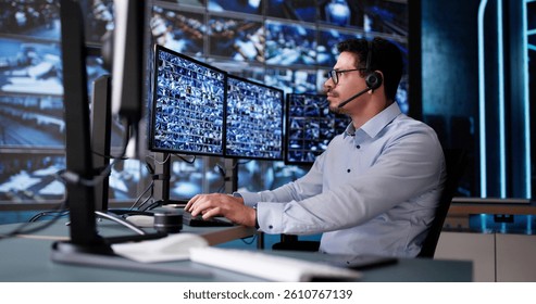 CCTV Security Camera Surveillance Using Multiple Monitors