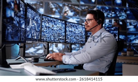 CCTV Security Camera Surveillance Using Multiple Monitors