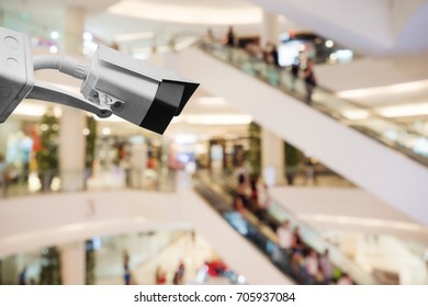 CCTV System Security In The Shopping Mall.