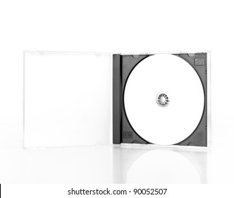 CD Case Open Isolated On White Background